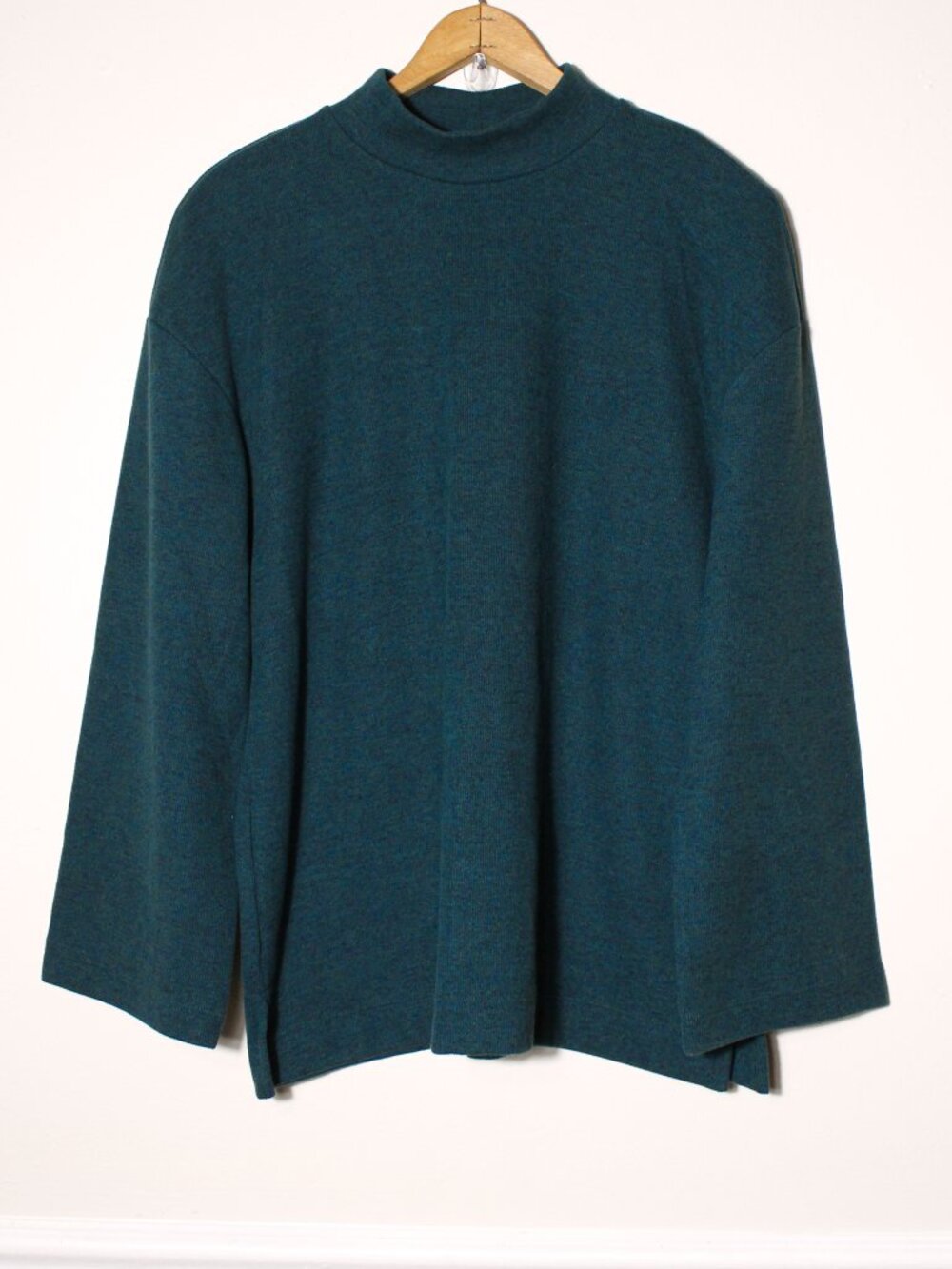 Old Navy Relaxed Cozy Mock Neck Tunic Sweater Pine Green Fall Holiday Size M